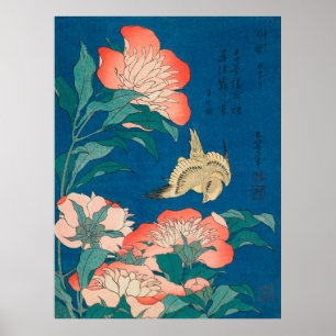 Affiche Peonies et une peinture célèbre aux Canaries