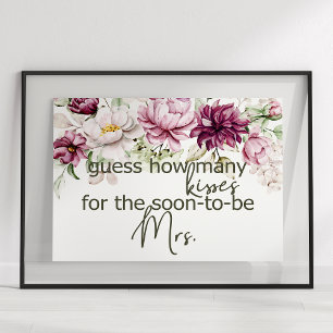 Affiche Peonies Pink Burgundy Devinez Combien De Baisers J