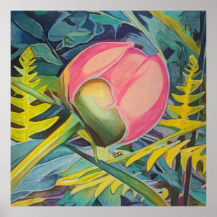 Affiche Peony chinois