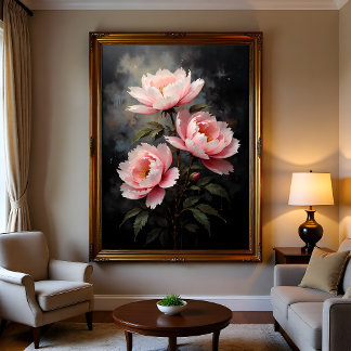 Affiche Peony Floral Artwork