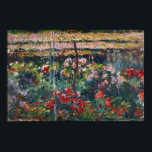 Affiche Peony Garden | Claude Monet<br><div class="desc">Peony Garden (1887) de Claude Monet (Français, 1840-1926) est une célébration impressionniste luxuriante et immersive de la nature en pleine floraison. Peinte dans le jardin de l’artiste à Giverny, la composition déborde de pivoines vibrantes, disposées dans des coups de pinceau amples et applaudis qui captent le mouvement de la lumière...</div>