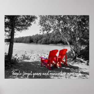 Affiche People forget years and remember moments