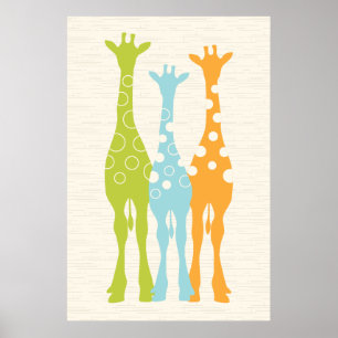 Affiche Pépinière Giraffe
