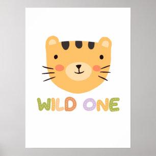 Affiche Pépinière pour bébé de tigre sauvage