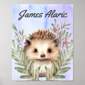 Affiche Pépinière pour bébés personnalisable toile étirée