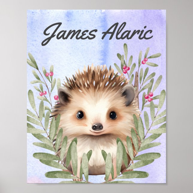 Affiche Pépinière pour bébés personnalisable toile étirée (Devant)