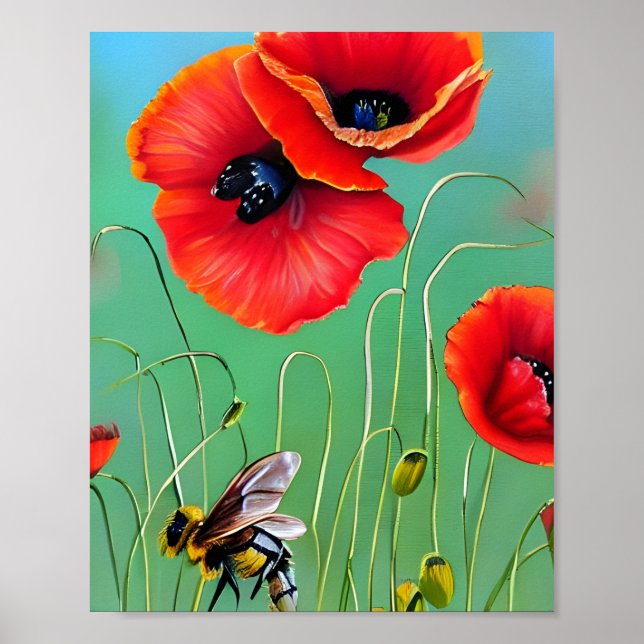 Affiche Pépites d'abeilles et de rouges (Devant)