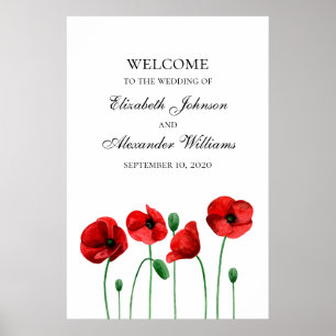 Affiche Pépites mariage accueil signe d'impression. Fleurs