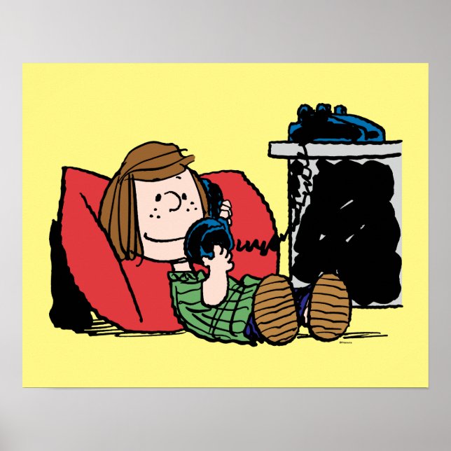 Affiche Peppermint Patty sur le téléphone (Devant)