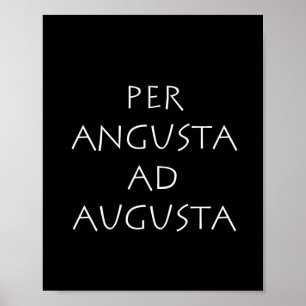 Affiche Per angusta ad augusta