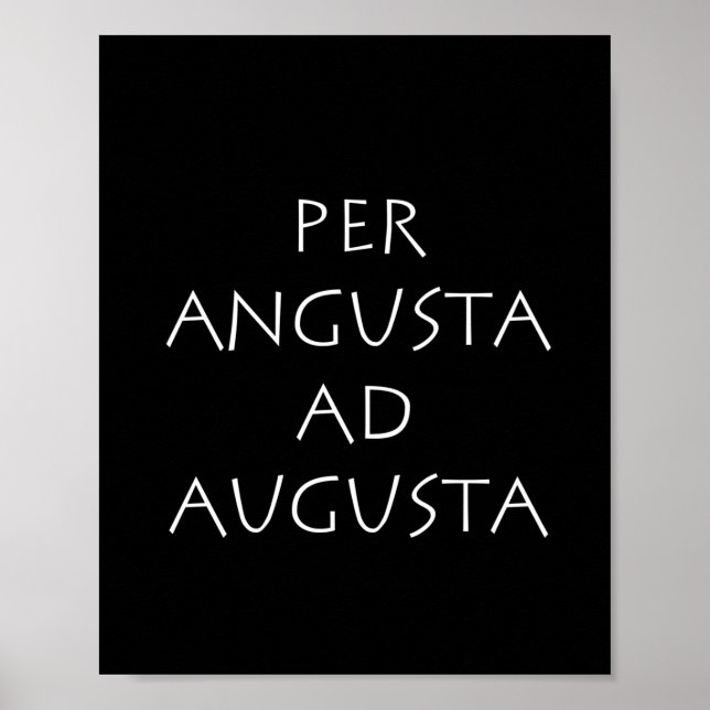 Affiche Per angusta ad augusta (Devant)