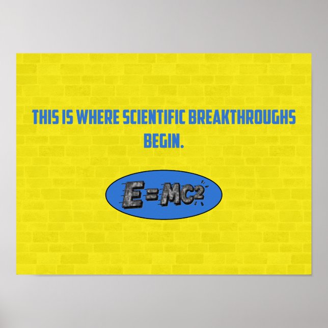 Affiche Percées Scientifiques Commencent Ici | STEM (Devant)