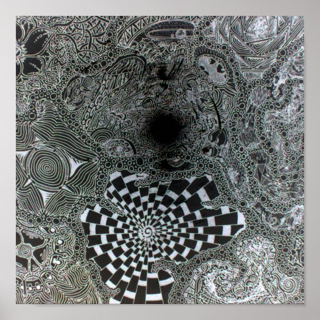 Affiche Perception d'un trou noir (Devant)