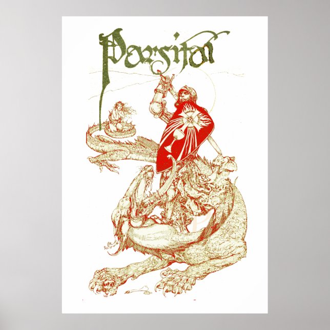 Affiche PERCEVAL DRAGON DE COMBAT, QUÊTE SAINT GRAAL Fanta (Devant)