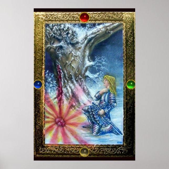 AFFICHE PERCEVAL ET VISION DU SAINT GRAAL (Devant)