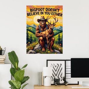 Affiche Perche philosophique : Bigfoot et Cerf