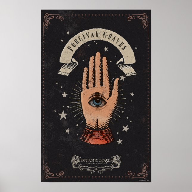 Affiche PERCIVAL GRAVES™ Magic Hand Graphic (Devant)