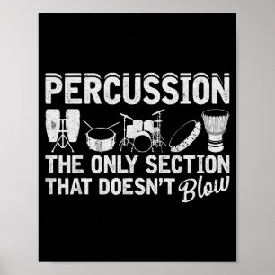 Affiche Percussion de fanfare pour percussionniste batteur