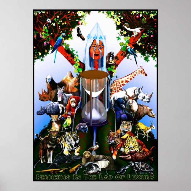 Affiche "Perdre dans le tour du luxe" par Aleta 2017 (Devant)