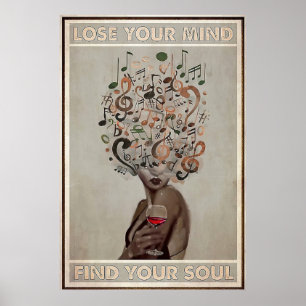 Affiche Perdre votre esprit Trouver votre âme