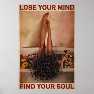 Affiche Perdre votre esprit Trouver votre âme