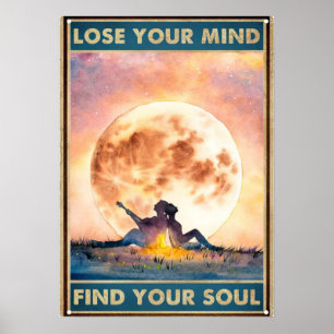 Affiche Perdre votre esprit Trouver votre âme