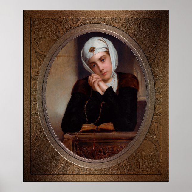 Affiche Perdu dans la pensée par Henry Guillaume Schlesing (Devant)
