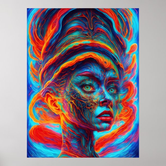 Affiche Perdu Dans Mon Esprit Surreal (Devant)