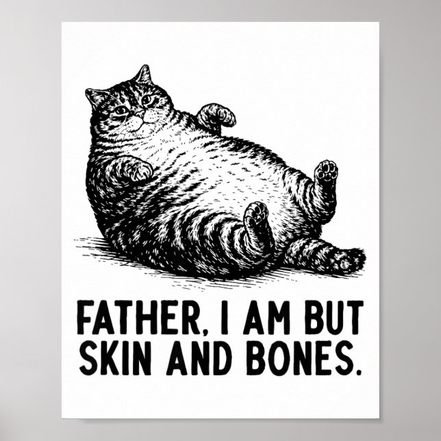 Affiche Père Chat Je Suis Mais Peau Et Os  (Devant)
