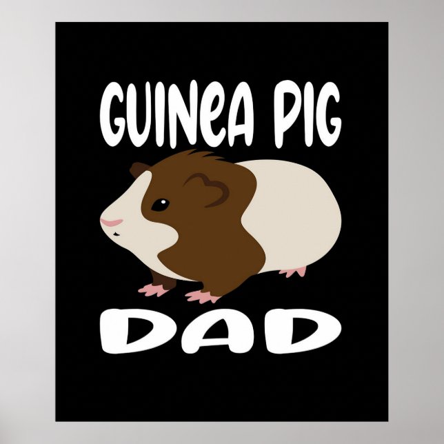 Affiche Père de Funny Guinée | Pet | Cool Pet Lover (Devant)