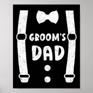 Affiche Père de Groom Père de Groom Funny Tee Mariage