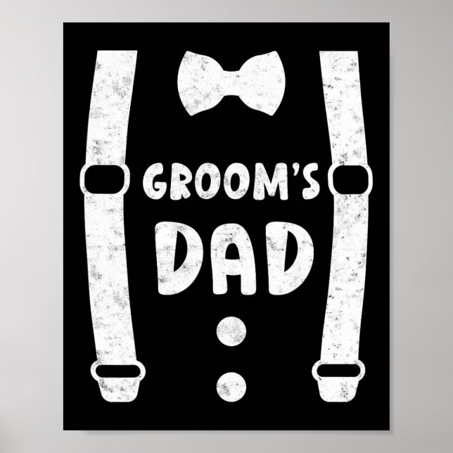 Affiche Père de Groom Père de Groom Funny Tee Mariage (Devant)