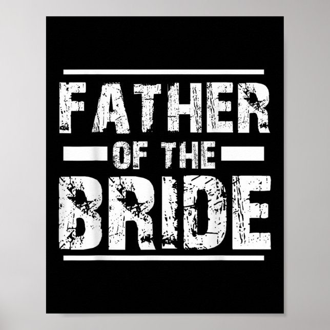 Affiche Père De La Fête De Mariée Mariage (Devant)