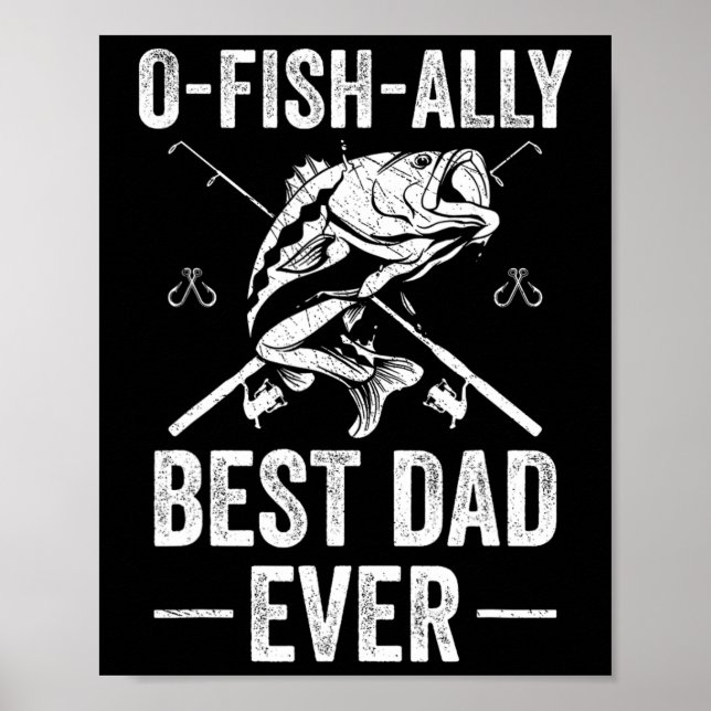 Affiche Père drôle poisson B pêche papa  (Devant)
