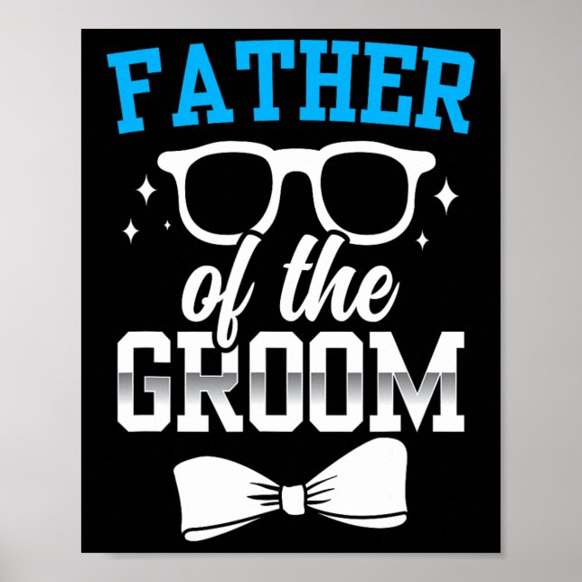 Affiche Père Du Mariage De La Fête Groom Dit Bachelor (Devant)