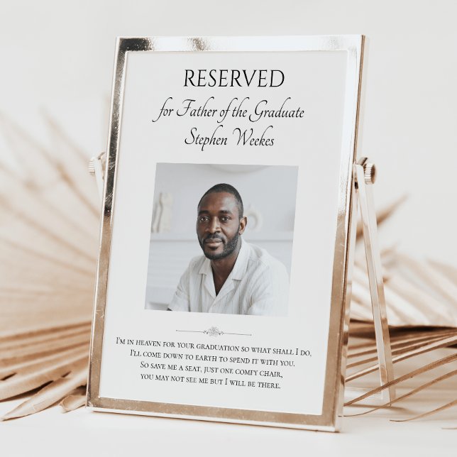 Affiche Père du poème de troisième cycle avec mémorial pho (Créateur téléchargé)