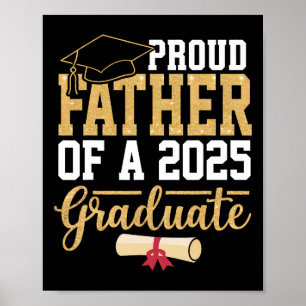 Affiche Père fier d'un senior diplômé de la promotion 2025