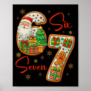 Affiche Père Noël 67 Noël Six Sept Xmas Costume Mème Fille