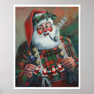 Affiche Père Noël avec Garland