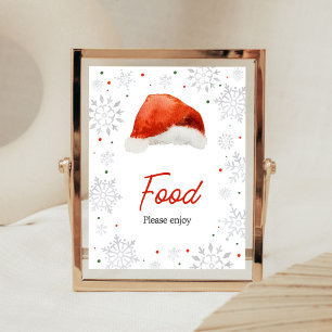 Affiche Père Noël Baby Casquette Food