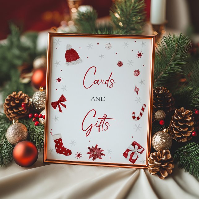 Affiche Père Noël Baby Christmas Baby shower carte et cade (Créateur téléchargé)