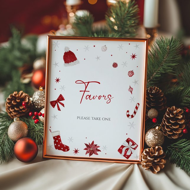 Affiche Père Noël Baby Christmas Baby shower Faveurs (Créateur téléchargé)