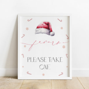 Affiche Père Noël Baby Christmas Baby shower Faveurs Poste