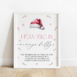 Affiche Père Noël Baby Christmas Comme la taille est le je<br><div class="desc">Père Noël Baby Christmas How Big is Mommy's Belly Game. Éléments correspondants disponibles.</div>