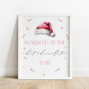 Affiche Père Noël Baby Christmas Hot Chocolate Bar Baby sh