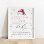 Affiche Père Noël Baby Christmas Ne pas dire Baby Game Pos<br><div class="desc">Père Noël Baby Christmas Ne pas dire Baby Game Poster. Éléments correspondants disponibles.</div>