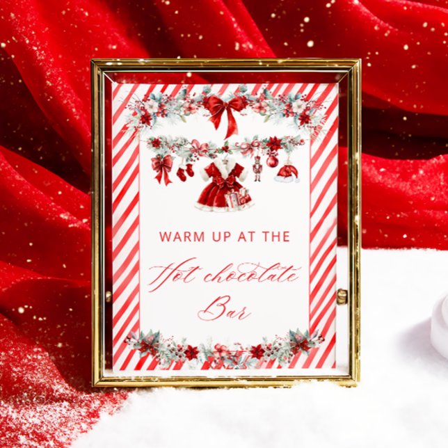 Affiche Père Noël Baby Girl Warm up at the Hot Chocolate B (Créateur téléchargé)