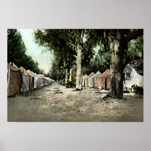 Affiche Père Noël Catalina Island, Californie