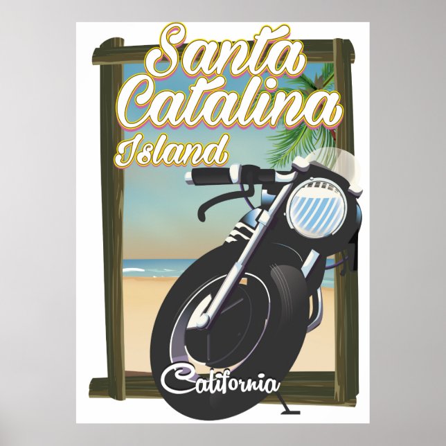 Affiche Père Noël Catalina Island, Californie États-Unis (Devant)