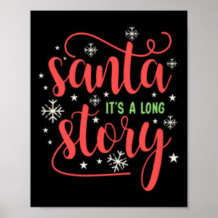 Affiche Père Noël C'est une longue histoire Chemise de Noë
